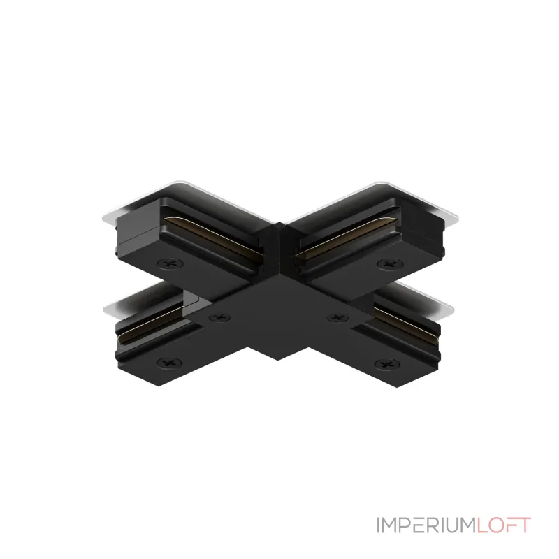 Соединитель X-образный для треков Denkirs DK Track Black TR1104-BK
