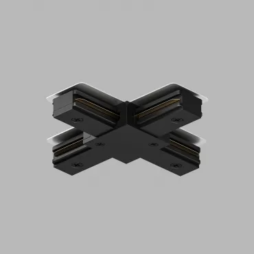 Соединитель X-образный для треков Denkirs DK Track Black TR1104-BK