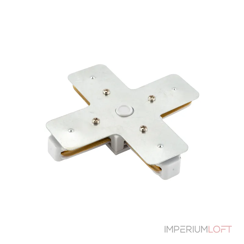 Соединитель X-образный для треков Denkirs DK Track White TR1104-WH Соединитель X-образный для треков Denkirs DK Track White TR1104-WH