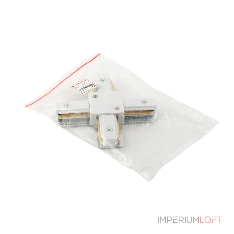 Соединитель X-образный для треков Denkirs DK Track White TR1104-WH Соединитель X-образный для треков Denkirs DK Track White TR1104-WH