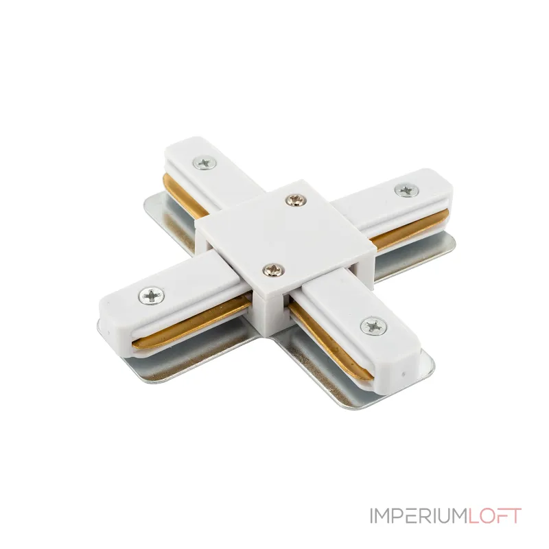 Соединитель X-образный для треков Denkirs DK Track White TR1104-WH Соединитель X-образный для треков Denkirs DK Track White TR1104-WH