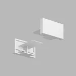 Заглушка для трека Denkirs DK Track White TR1107-WH от ImperiumLoft Заглушка для трека Denkirs DK Track White TR1107-WH от ImperiumLoft