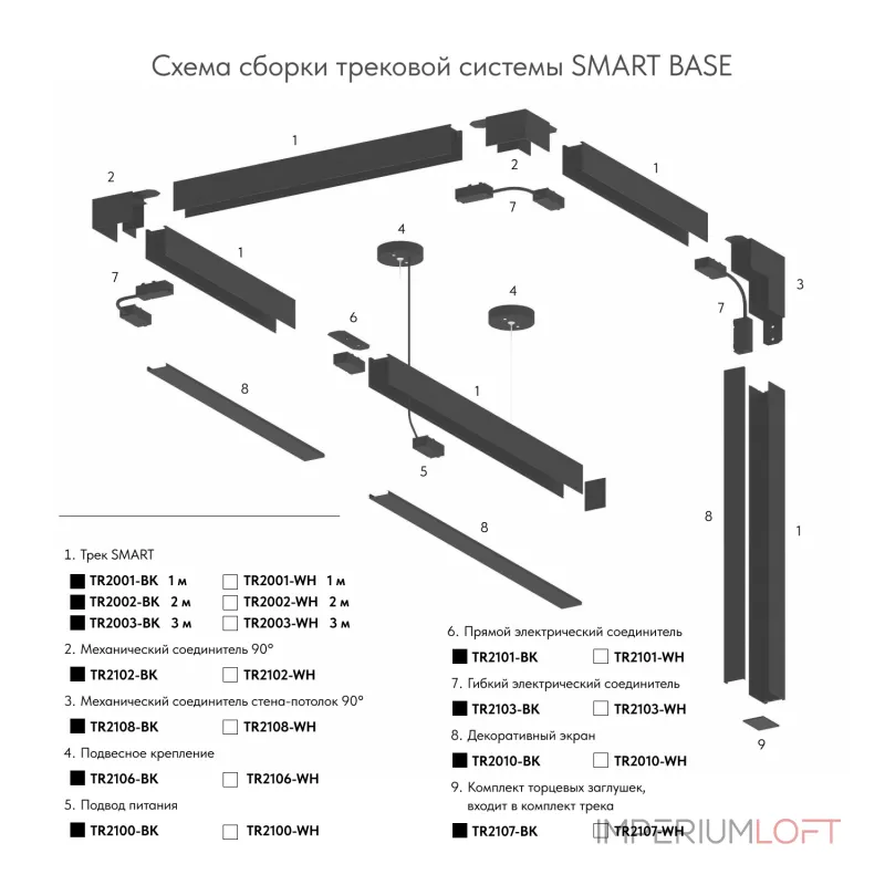 Вставка декоративная Denkirs Smart TR2010-BK