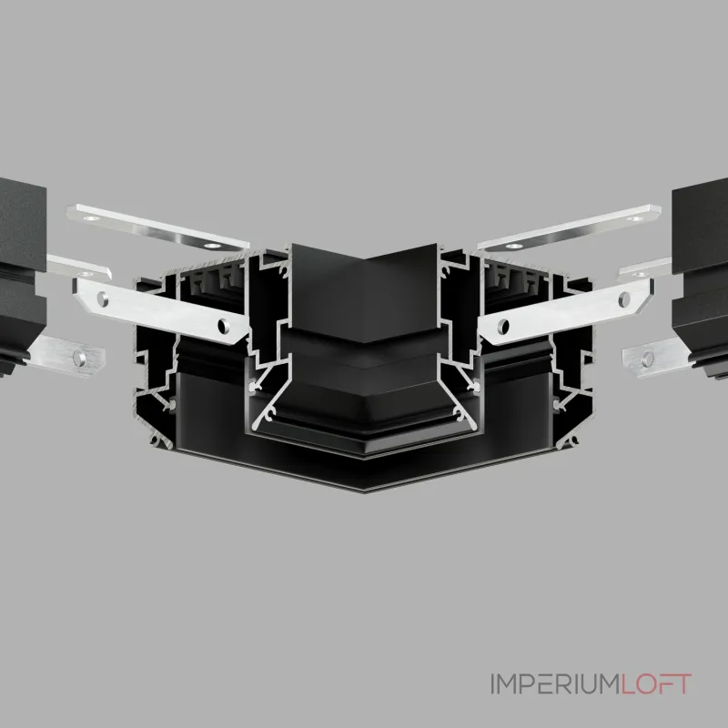 Соединитель угловой L-образный для треков встраиваемых Denkirs SMART ONE TR2026-BK от ImperiumLoft Соединитель угловой L-образный для треков встраиваемых Denkirs SMART ONE TR2026-BK от ImperiumLoft