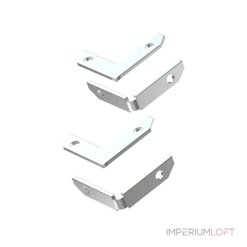 Комплект угловых соединителей трека Denkirs Smart One TR2027-AL Комплект угловых соединителей трека Denkirs Smart One TR2027-AL