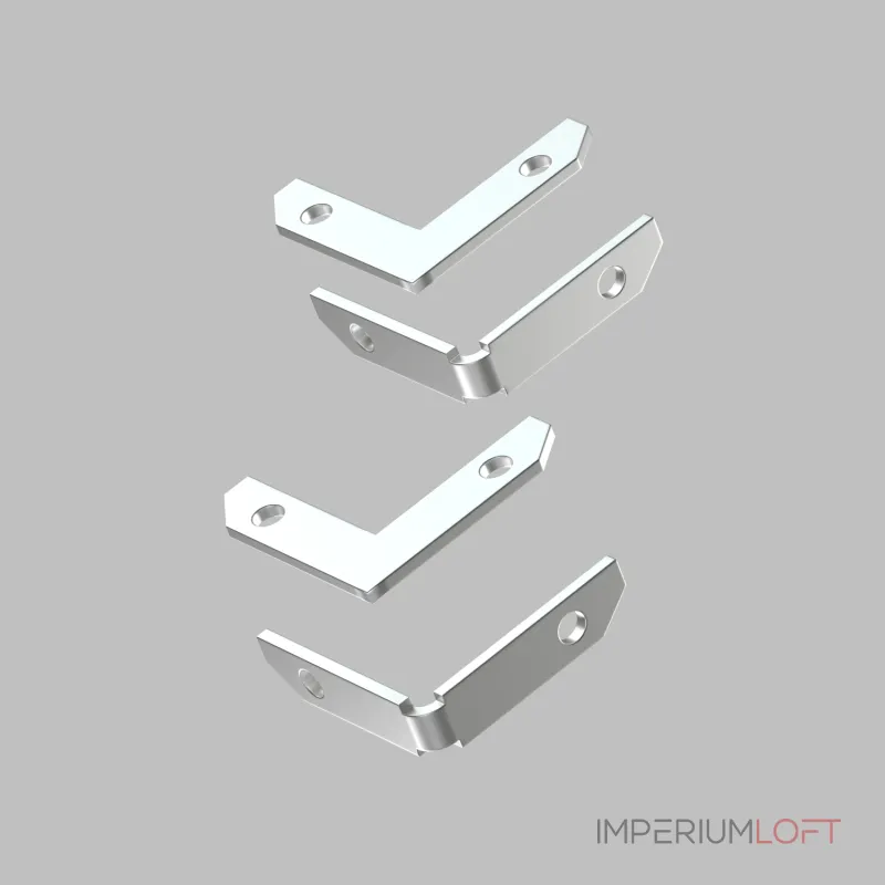 Комплект угловых соединителей трека Denkirs Smart One TR2027-AL Комплект угловых соединителей трека Denkirs Smart One TR2027-AL