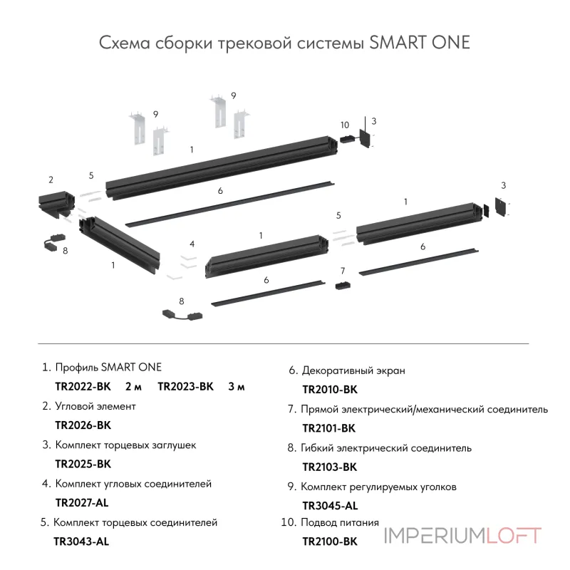 Вставка декоративная Denkirs SMART ONE TR2028-BK