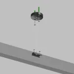 Подвес для трека Denkirs TR2106 TR2106-BK Цвет арматуры черный