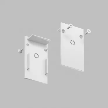 Торцевые заглушки для шинопровода белые (комплект 2 шт) Denkirs Smart Base TR2107-WH