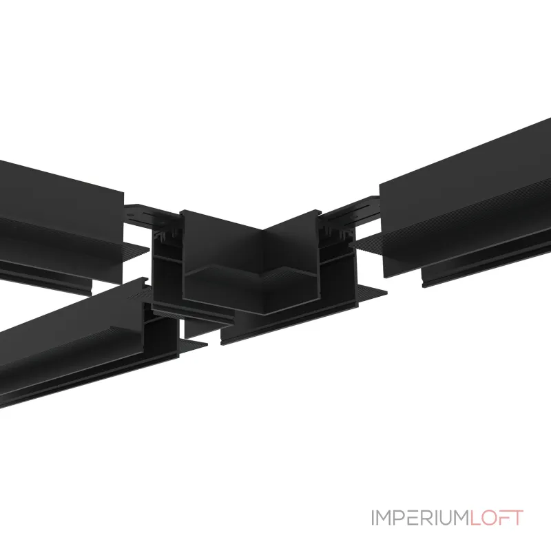 Коннектор трека для ГКЛ Denkirs Smart Hide TR2113-BK
