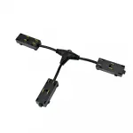 Гибкий Т-образный, электрический коннектор трека Denkirs Smart Hide TR2115-BK