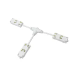 Гибкий Т-образный, электрический коннектор трека Denkirs Smart Hide TR2115-WH