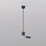 Подвод питания для подвесного монтажа трека Denkirs Smart Base TR2124-BK