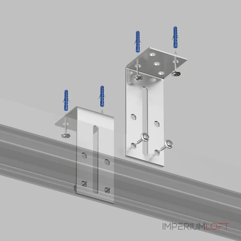 Уголок для профиля настенный Denkirs TR30 TR3045-AL Цвет арматуры серебро