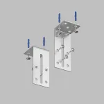 Уголок для профиля настенный Denkirs TR30 TR3045-AL Цвет арматуры серебро