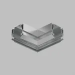 Соединитель угловой L-образный встраиваемый Denkirs SMART PROFI TR3046-AL