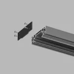 Заглушка для профиля Denkirs TR3060 TR3060-AL Цвет арматуры серый Цвет плафонов белый от ImperiumLoft Заглушка для профиля Denkirs TR3060 TR3060-AL Цвет арматуры серый Цвет плафонов белый от ImperiumLoft