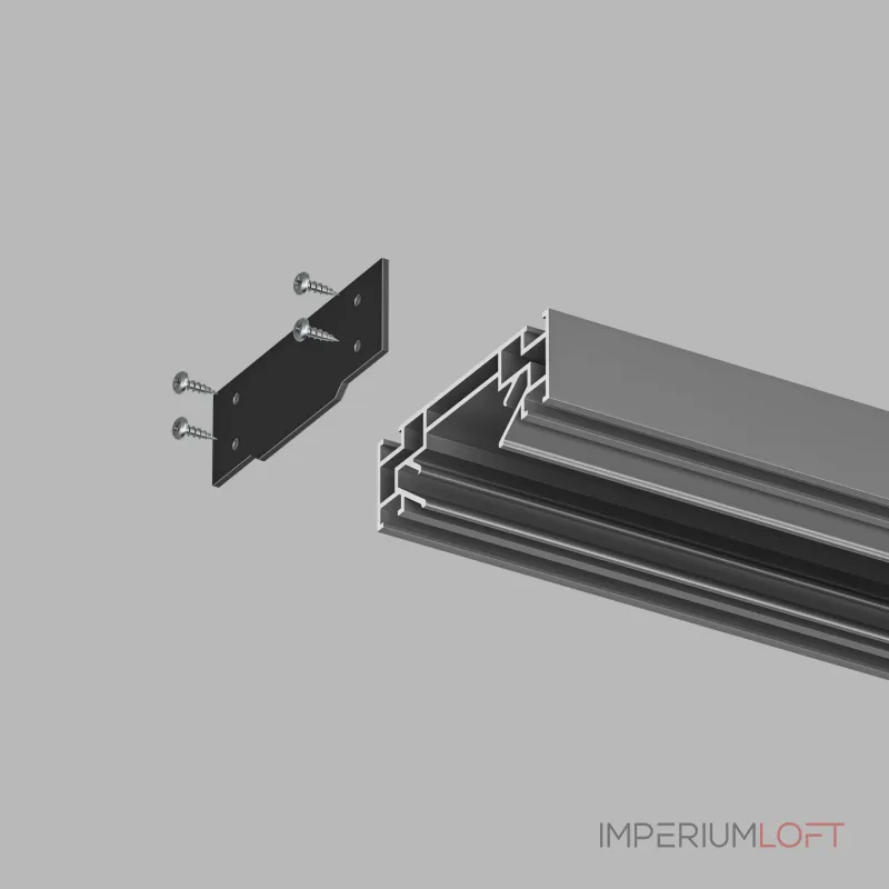 Заглушка для профиля Denkirs TR3060 TR3060-AL Цвет арматуры серый Цвет плафонов белый от ImperiumLoft Заглушка для профиля Denkirs TR3060 TR3060-AL Цвет арматуры серый Цвет плафонов белый от ImperiumLoft