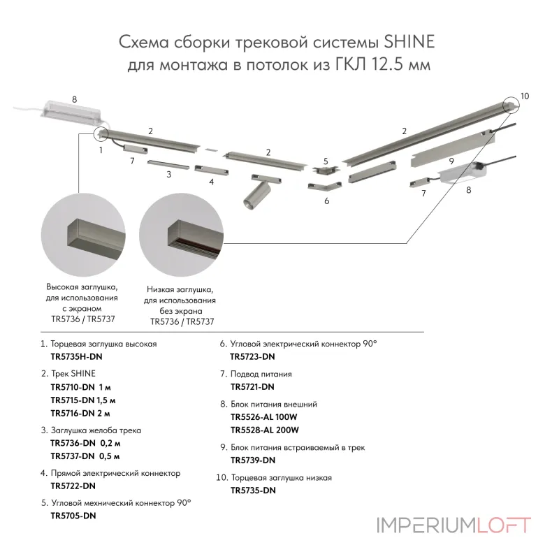 Вставка декоративная Denkirs SHINE BASE TR5736-DN