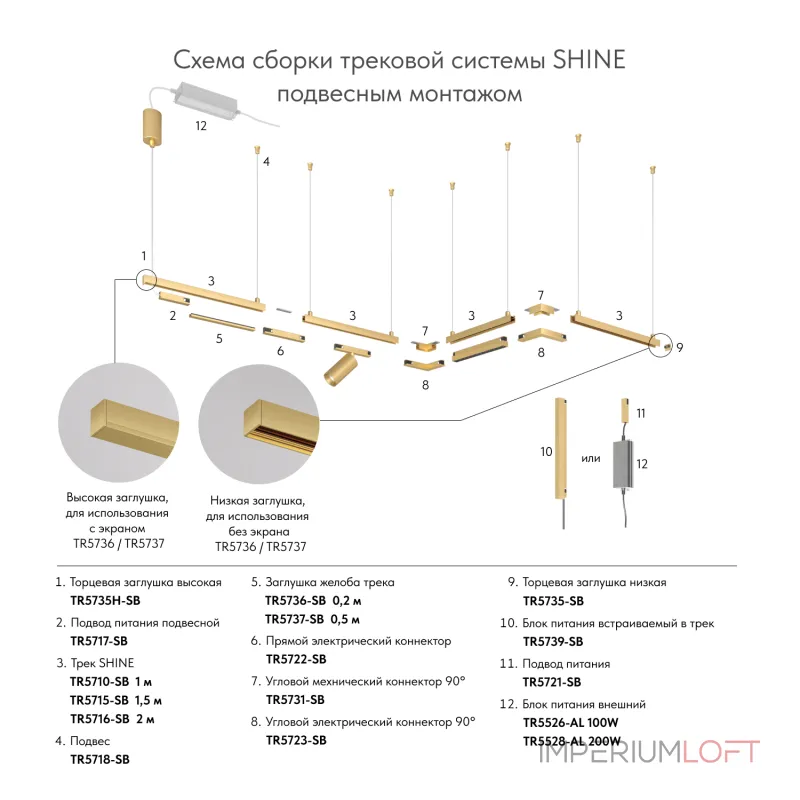 Вставка декоративная Denkirs SHINE BASE TR5736-SB от ImperiumLoft Вставка декоративная Denkirs SHINE BASE TR5736-SB от ImperiumLoft