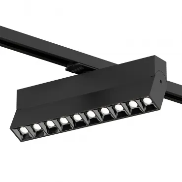 Поворотный однофазный трековый светильник Denkirs Edder DK6646-BK