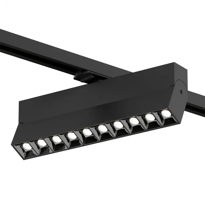 Поворотный однофазный трековый светильник Denkirs Edder DK6646-BK от ImperiumLoft