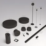 Подвес для штанги Denkirs Belty Rod TR5537-BK от ImperiumLoft