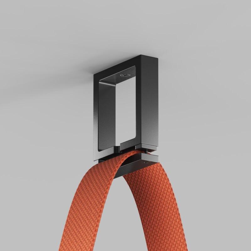 Усиленное накладное крепление для гибкого трека-ремня Denkirs BELTY BASE TR5508-BK