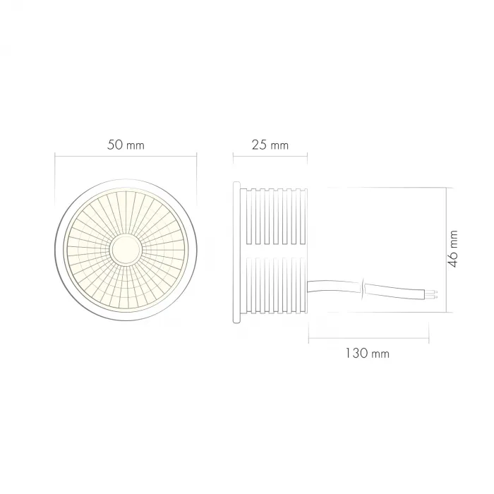 Керамический светодиодный модуль Denkirs Slim Led DK4000-8W dim от ImperiumLoft