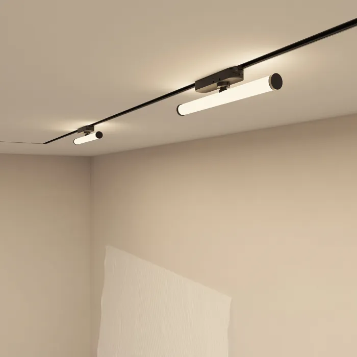 Поворотный однофазный трековый светильник Denkirs Strom DK6448-BK от ImperiumLoft