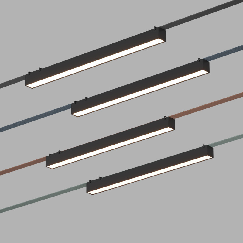 Трековый светильник Denkirs BELTY SMART LINEAR DK5676-BK