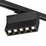 Поворотный однофазный трековый светильник Denkirs Edder DK6436-BK