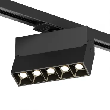 Поворотный однофазный трековый светильник Denkirs Edder DK6436-BK