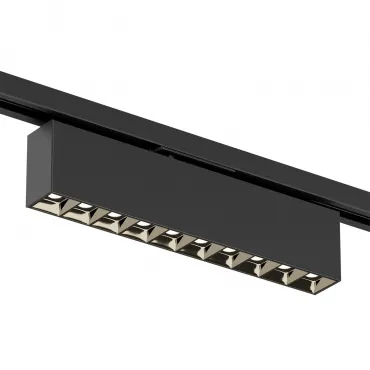 Поворотный однофазный трековый светильник Denkirs Edder DK6434-BK