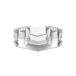 Угловой элемент 90° Denkirs SMART ONE TR2026-WH
