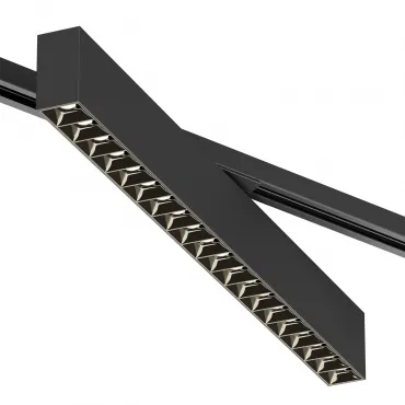 Поворотный однофазный трековый светильник Denkirs Edder DK6634-BK