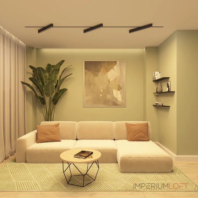Поворотный однофазный трековый светильник Denkirs Edder DK6634-BK от ImperiumLoft