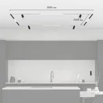 Комплект трековой системы: 8 светильников + шинопровод 8м Denkirs SET SET SMART ZigBee 03