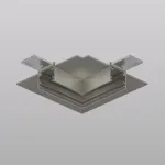 Угловой элемент для трека Denkirs SHINE HIDE TR5705-DN