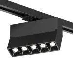 Поворотный однофазный трековый светильник Denkirs Edder DK6446-BK