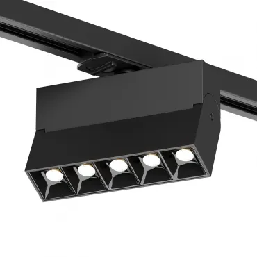 Поворотный однофазный трековый светильник Denkirs Edder DK6446-BK