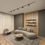 Поворотный однофазный трековый светильник Denkirs Edder DK6446-BK