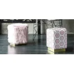 Пуф Hexagon Pink Geometry