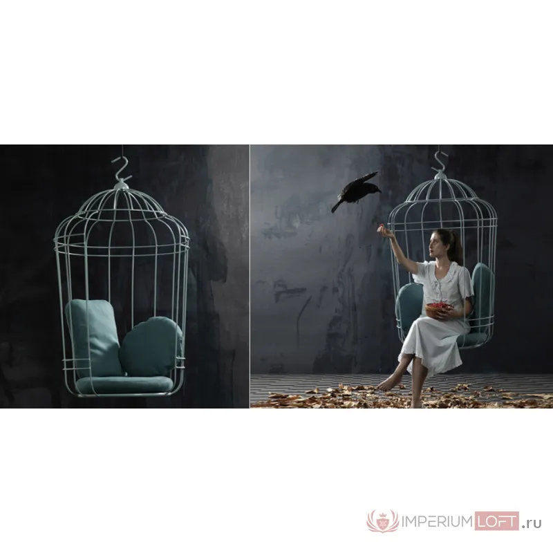 Подвесное кресло "клетка" Swing chair Cage от ImperiumLoft