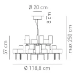 Люстра AXO Light Spillray lamps 30 от ImperiumLoft