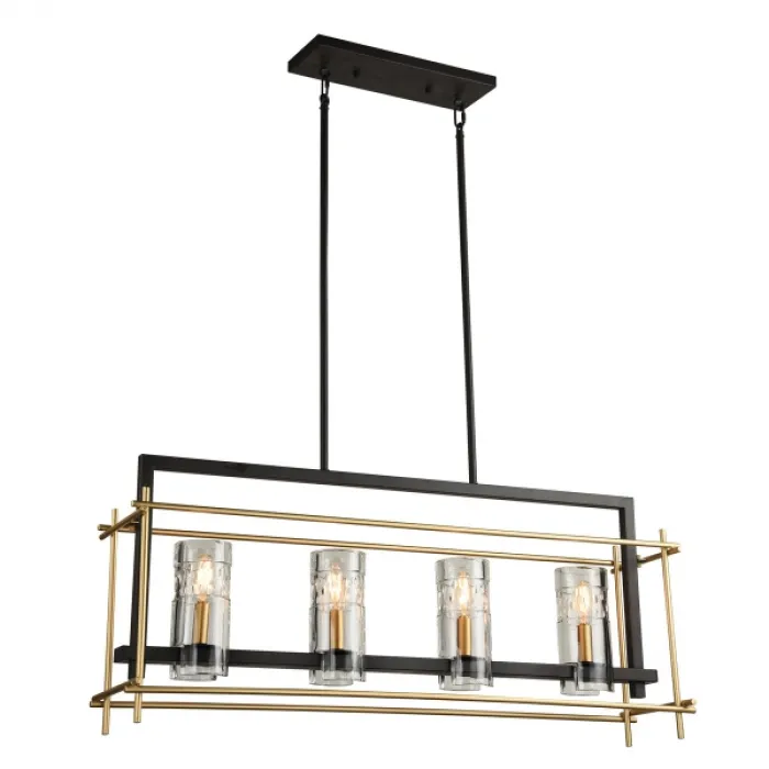Подвесной светильник Brass Glass Pendant 4 от ImperiumLoft