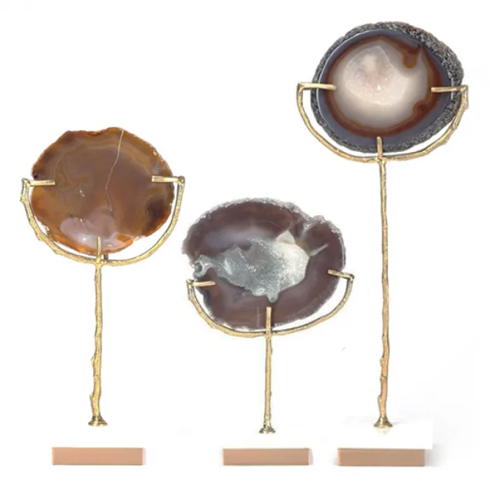 Декоративная статуэтка Stone Agate & Gold от ImperiumLoft