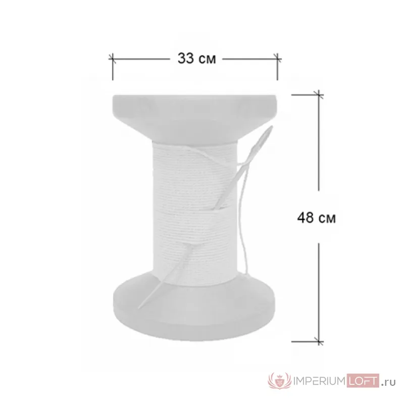 Дизайнерский табурет Thread Reel Wooden Stool от ImperiumLoft