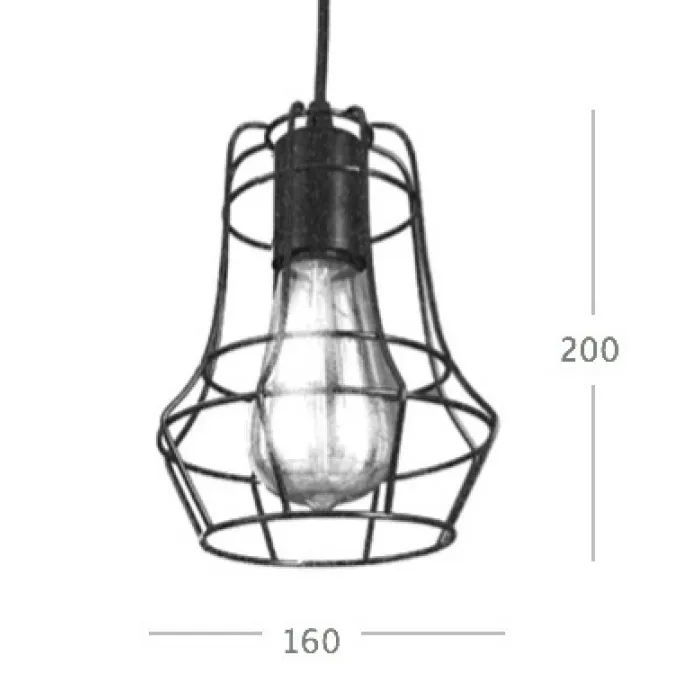 Cветильник Loft Nest Cage №1 от ImperiumLoft
