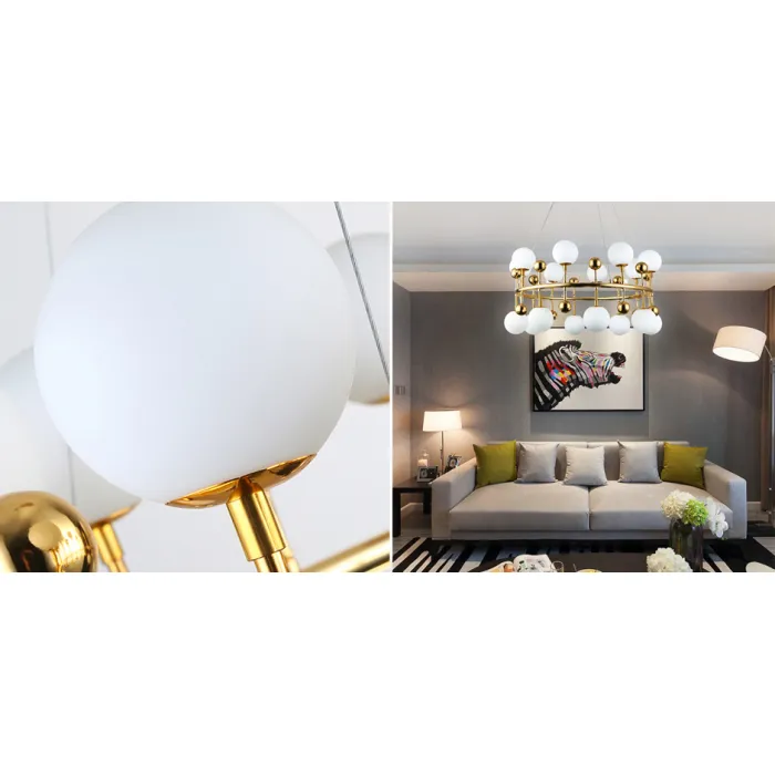 Люстра Milk Bubble Ring Chandelier от ImperiumLoft